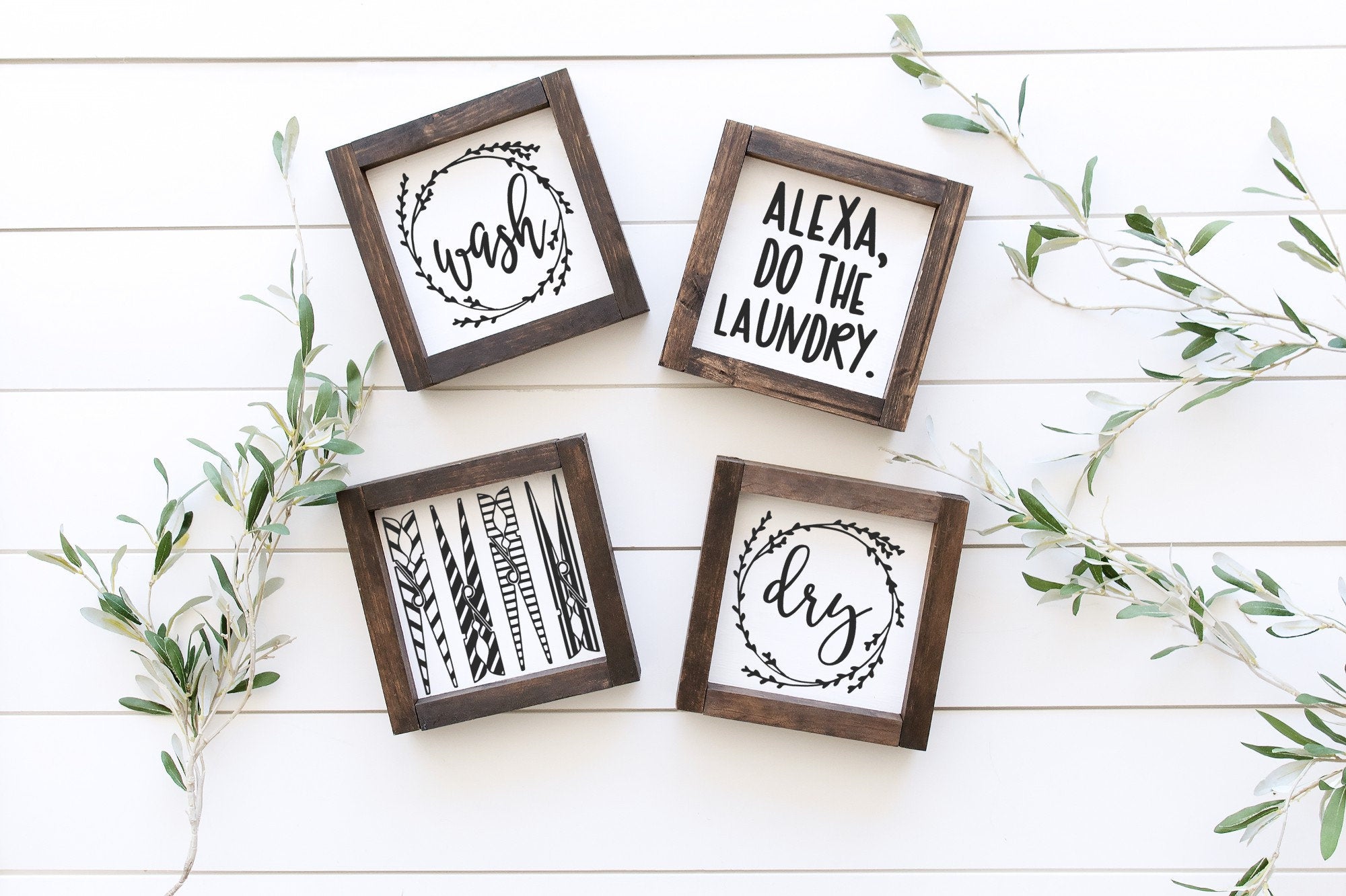 Laundry Room Wood Signs