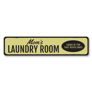 Mom's Laundry Room Sign