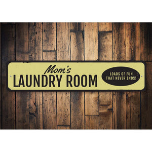 Mom's Laundry Room Sign