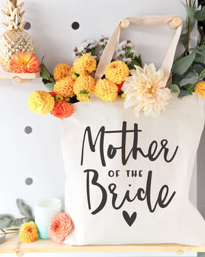 Mother of the Bride Wedding Cotton Canvas Tote Bag