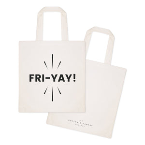 Friyay Weekend Cotton Canvas Tote Bag