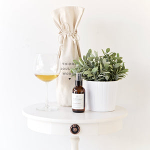 Things Could Be Worse Cotton Canvas Wine Bag