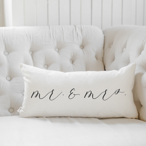 Mr. & Mrs. Lumbar Pillow