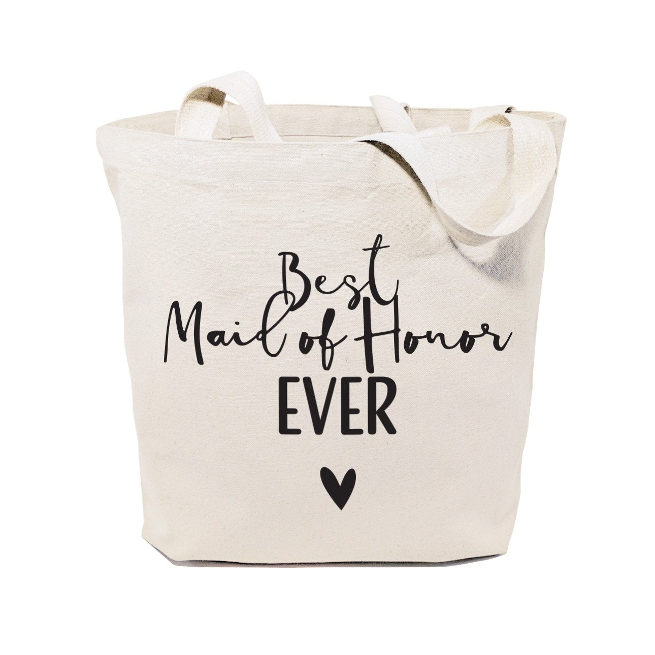 Best Maid of Honor Ever Wedding Cotton Canvas Tote Bag