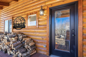 Welcome to Our Cabin - Metal Sign Personalized