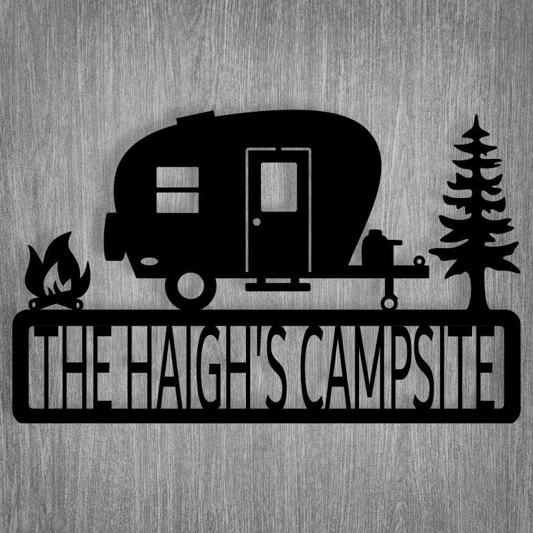 Personalized Camping Sign