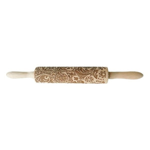 Christmas Rolling Pin Wooden Christmas Embossing