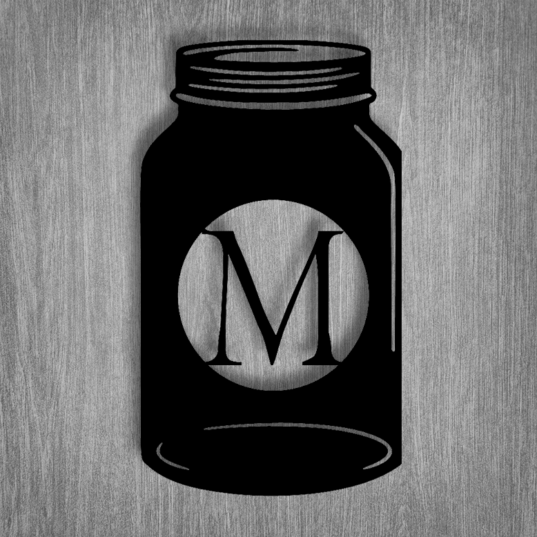 Mason Jar Monogram