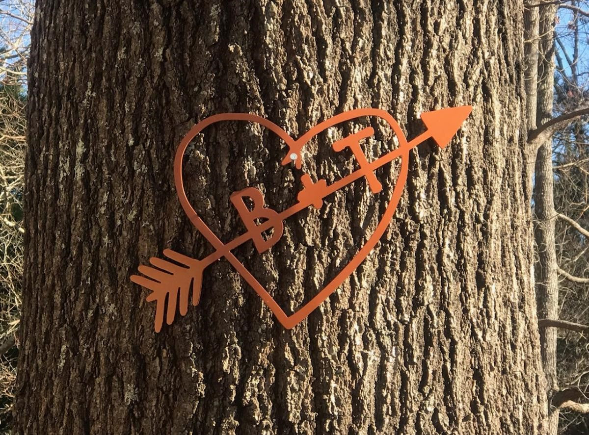 Tree Heart with Initials