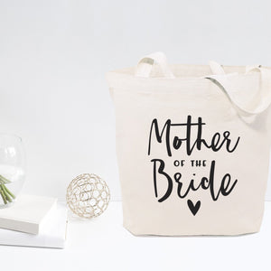 Mother of the Bride Wedding Cotton Canvas Tote Bag