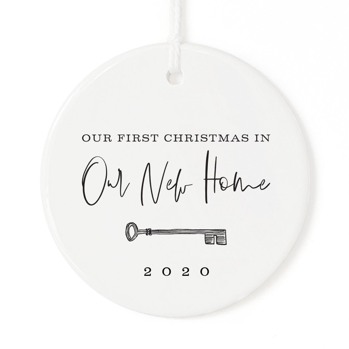 Our First Christmas in Our New Home Porcelain Ceramic Christmas