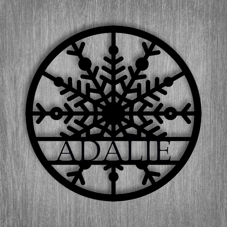 Personalized Family Snowflake