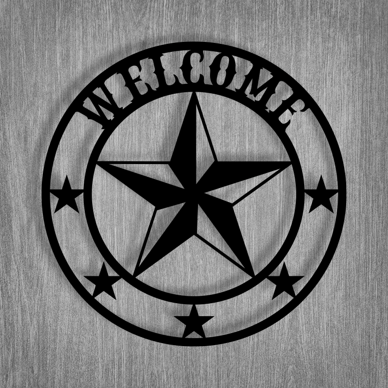 Welcome Sign with Star