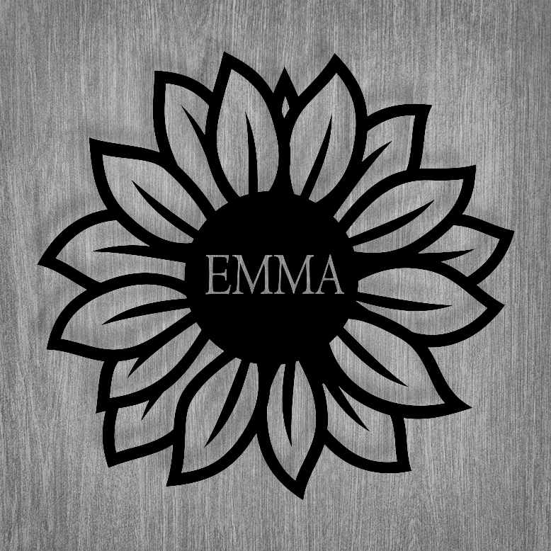 Sun Flower Metal Sign