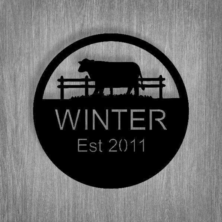 Personalized Farmer Family Sign