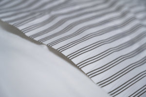 100% Supima Cotton, 400 Thread Count Percale Stripe Sheet Set